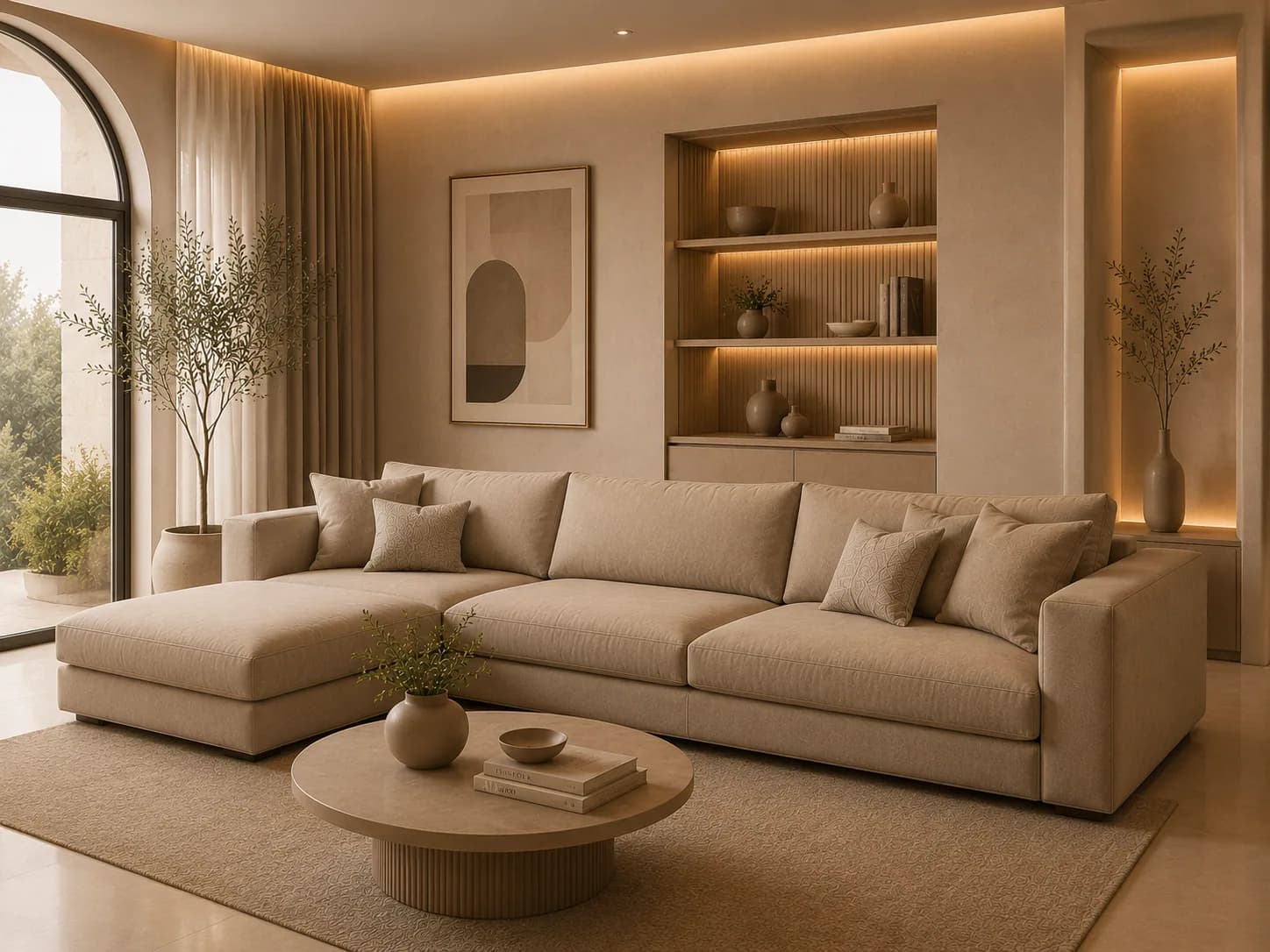 L-Shaped Sectional Sofa