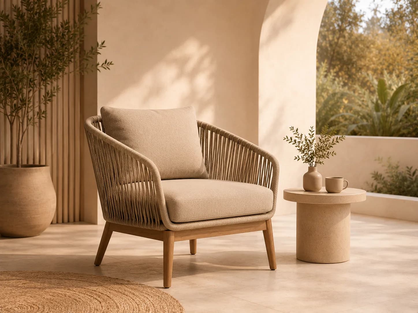 Outdoor Rope Lounge Chair