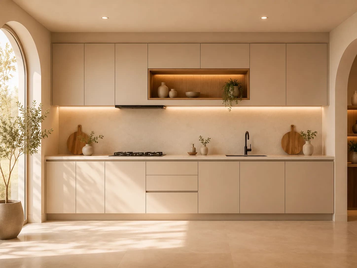 Straight Modular Kitchen